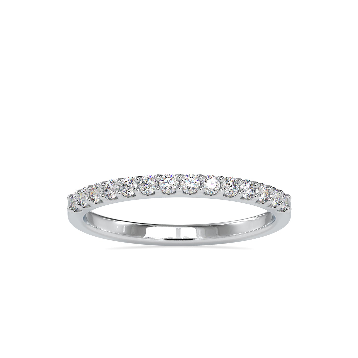 0.26 CTTW  LABGROWN Diamond , VVS Clarity , E-F Color , 925 Silver Diamond Ring with IGI Certification