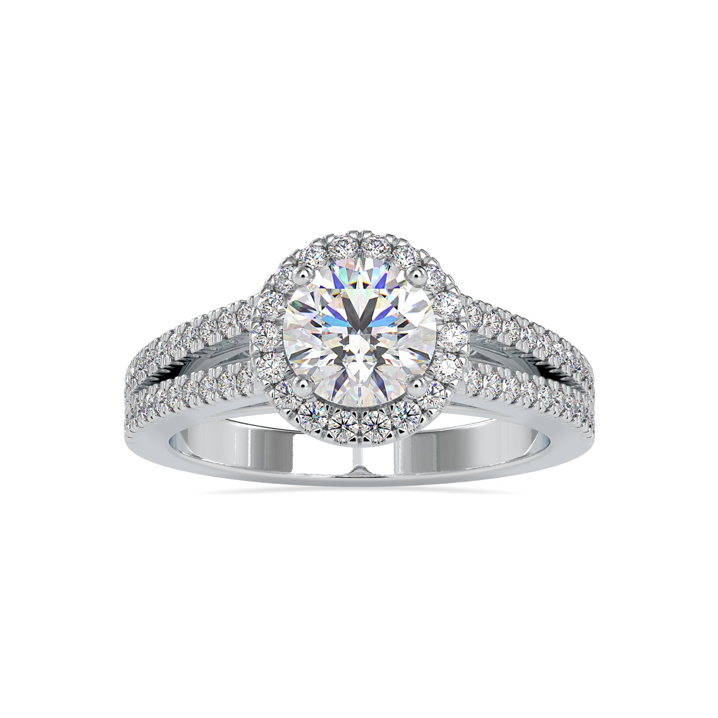 1.64 CTTW  LABGROWN Diamond , VVS Clarity , E-F Color , 925 Silver Diamond Ring with IGI Certification