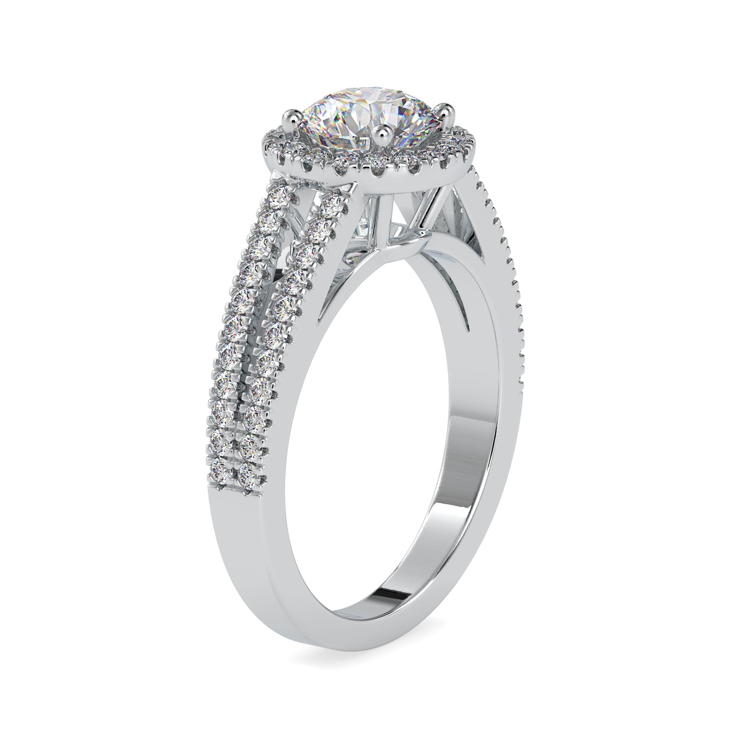 1.64 CTTW  LABGROWN Diamond , VVS Clarity , E-F Color , 925 Silver Diamond Ring with IGI Certification