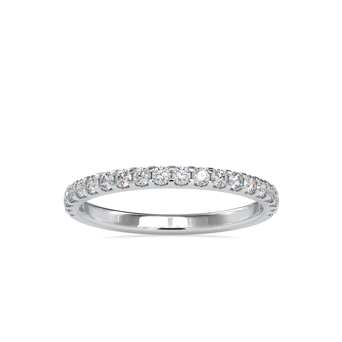 0.40 CTTW  LABGROWN Diamond , VVS Clarity , E-F Color , 925 Silver Diamond Ring with IGI Certification