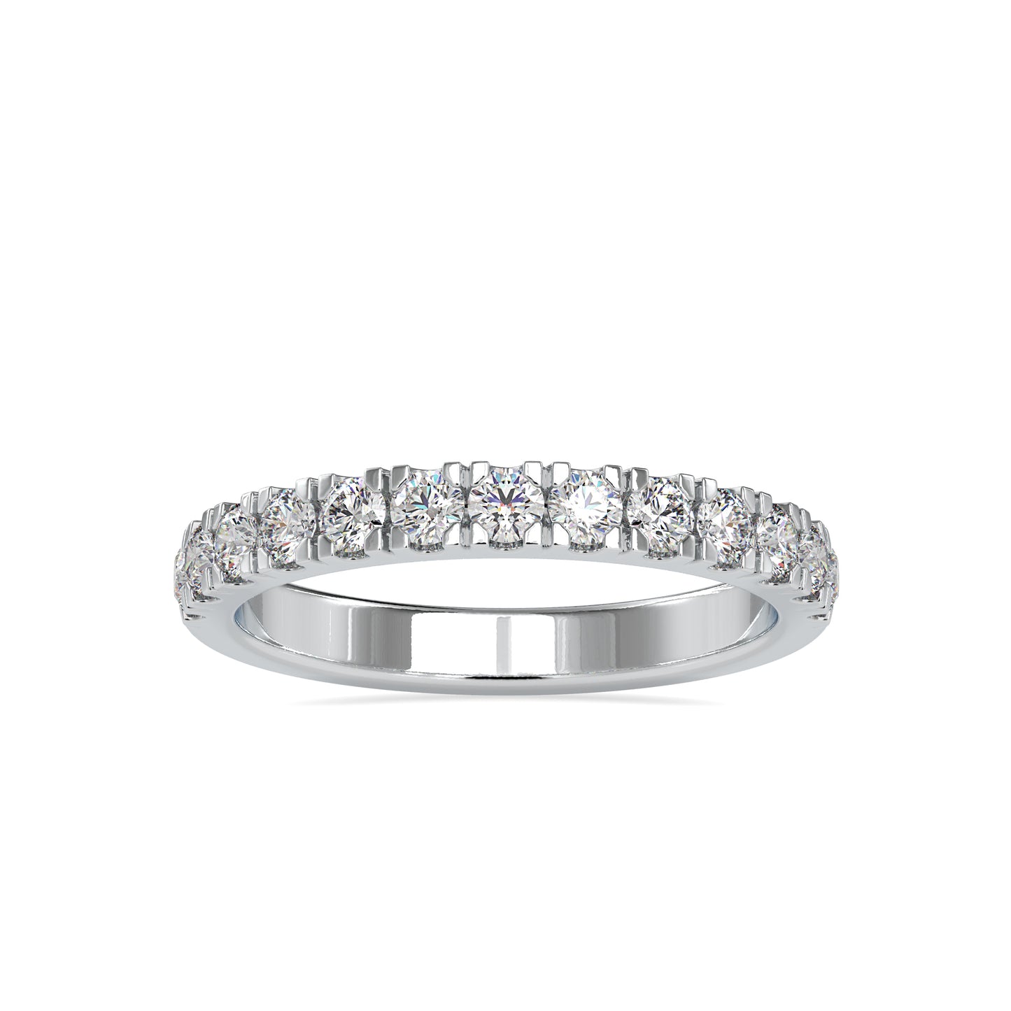 0.67 CTTW  LABGROWN Diamond , VVS Clarity , E-F Color , 925 Silver Diamond Ring with IGI Certification