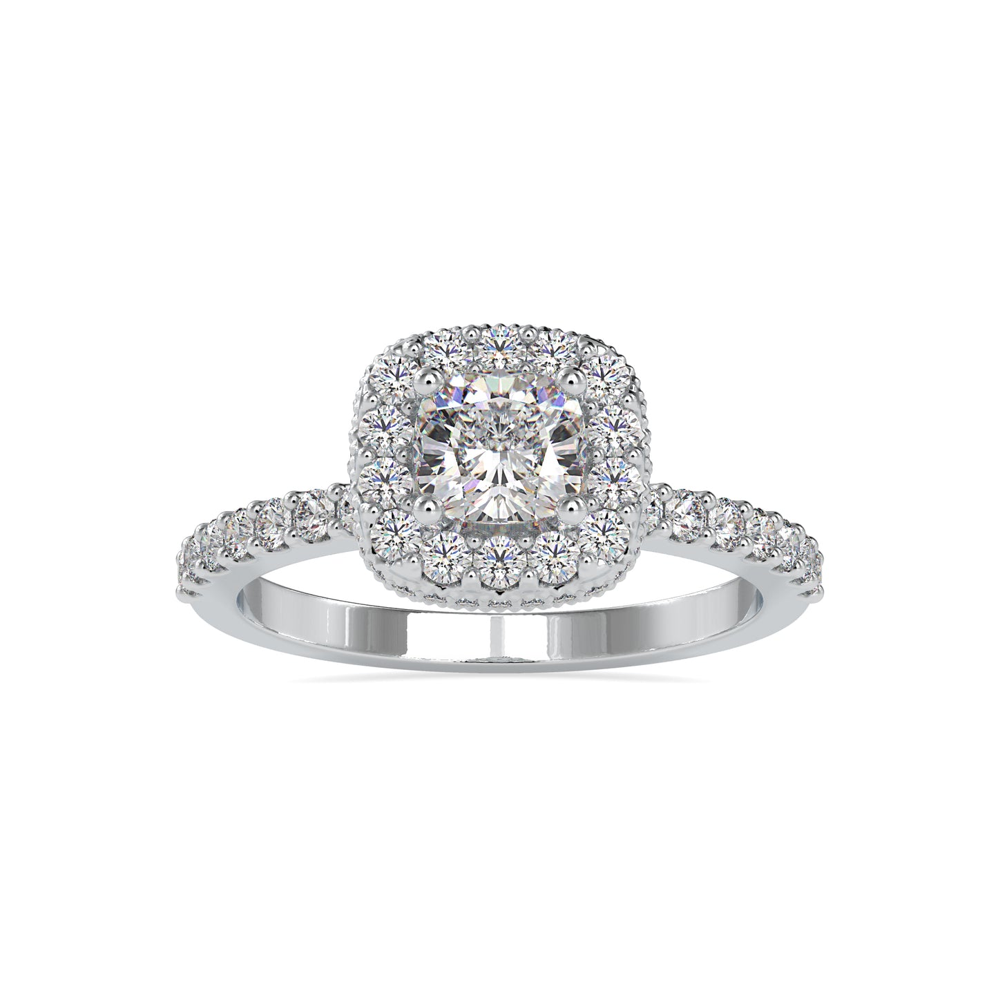 1.25 CTTW  LABGROWN Diamond , VVS Clarity , E-F Color , 925 Silver Diamond Ring with IGI Certification