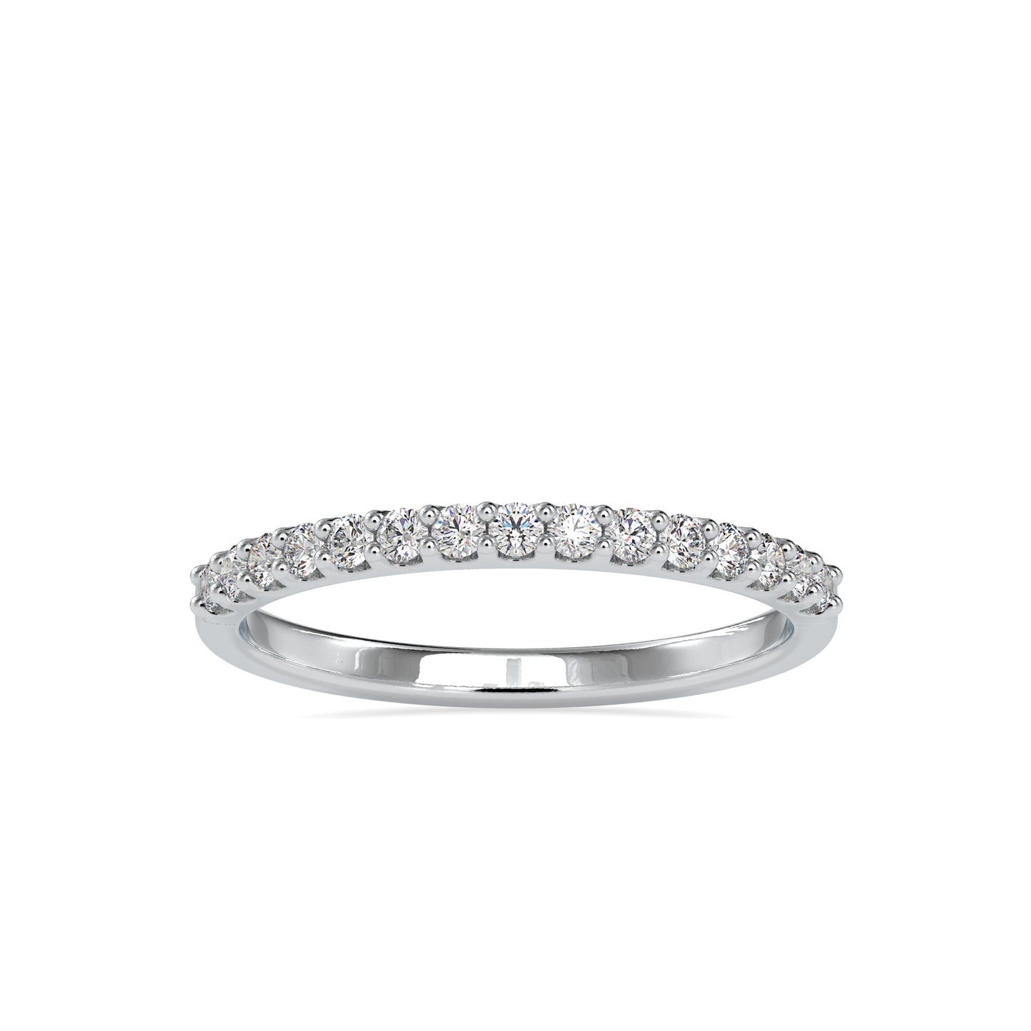 0.28 CTTW  LABGROWN Diamond , VVS Clarity , E-F Color , 925 Silver Diamond Ring with IGI Certification