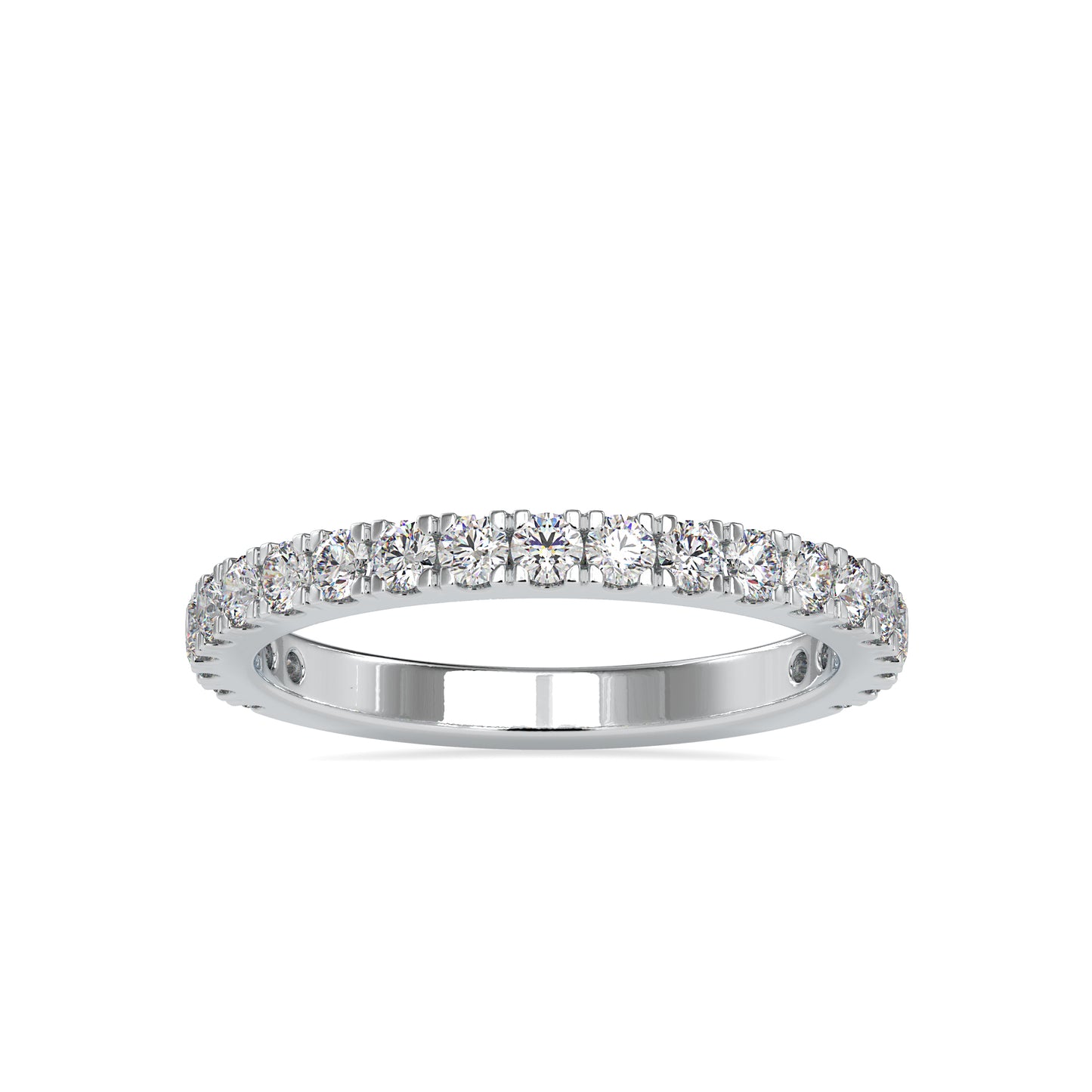 0.63 CTTW  LABGROWN Diamond , VVS Clarity , E-F Color , 925 Silver Diamond Ring with IGI Certification