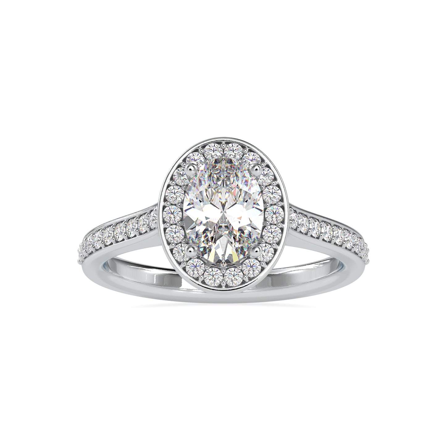 1.35 CTTW  LABGROWN Diamond , VVS Clarity , E-F Color , 925 Silver Diamond Ring with IGI Certification