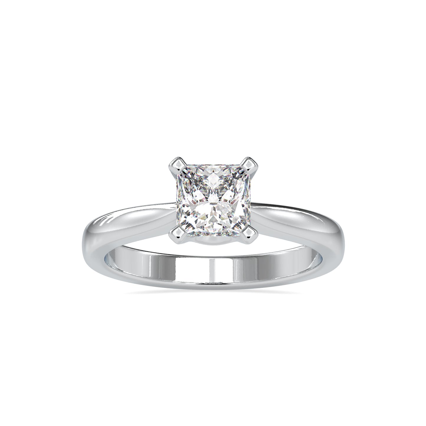 1.23 CTTW  LABGROWN Diamond , VVS Clarity , E-F Color , 925 Silver Diamond Ring with IGI Certification