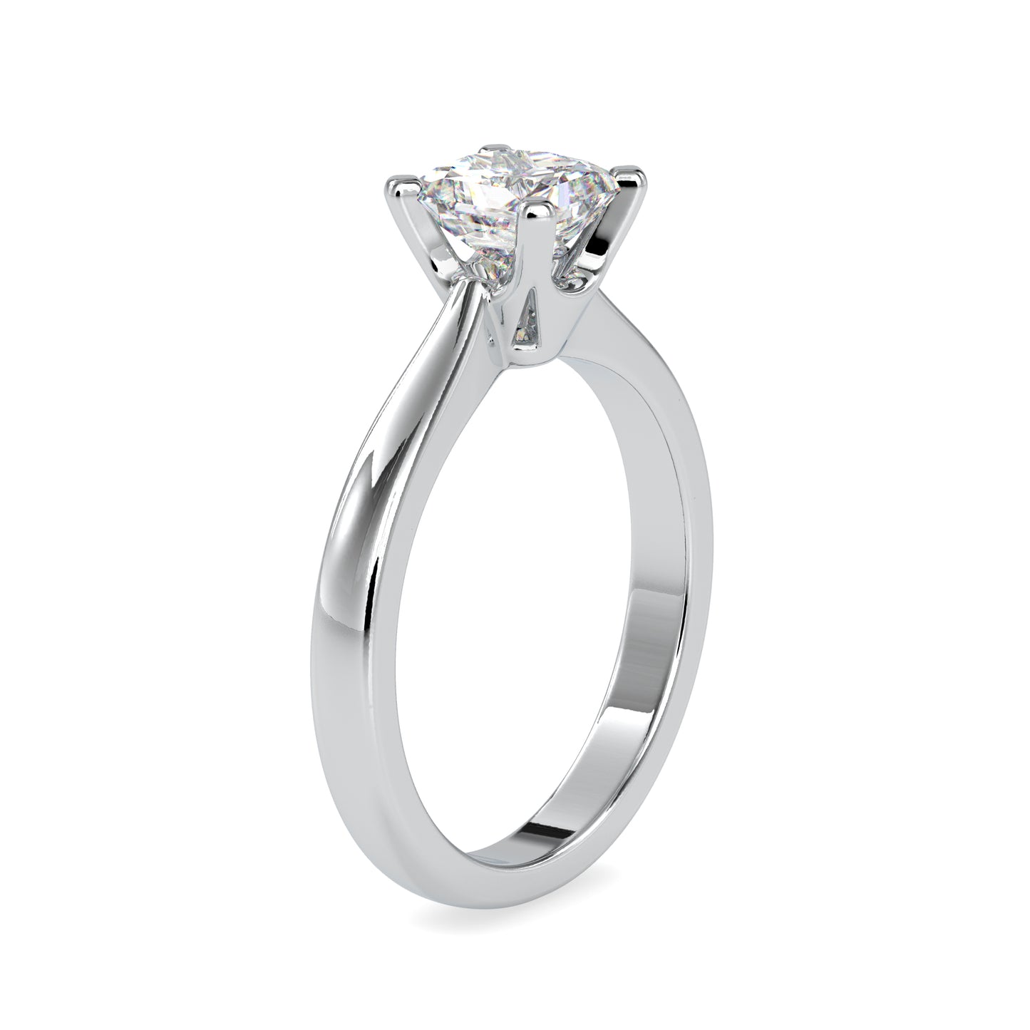 1.23 CTTW  LABGROWN Diamond , VVS Clarity , E-F Color , 925 Silver Diamond Ring with IGI Certification