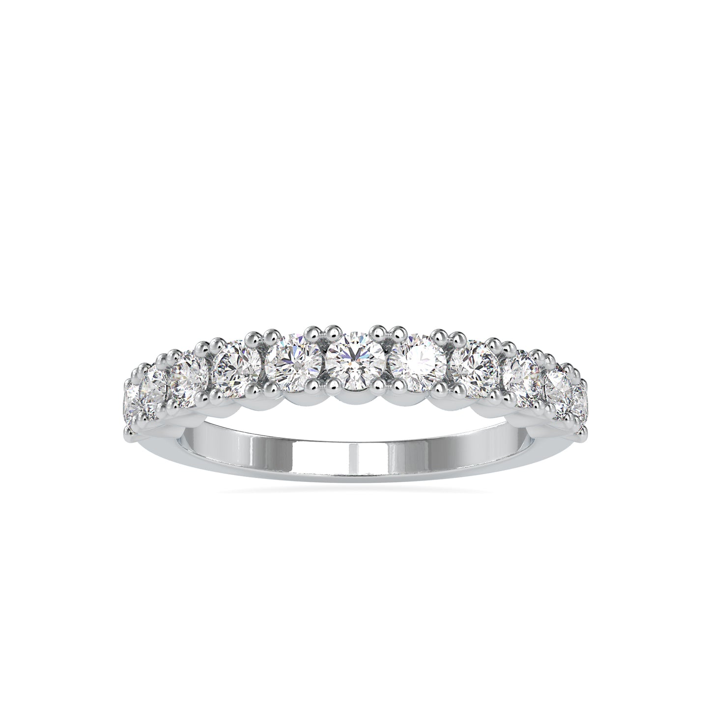 0.90 CTTW  LABGROWN Diamond , VVS Clarity , E-F Color , 925 Silver Diamond Ring with IGI Certification