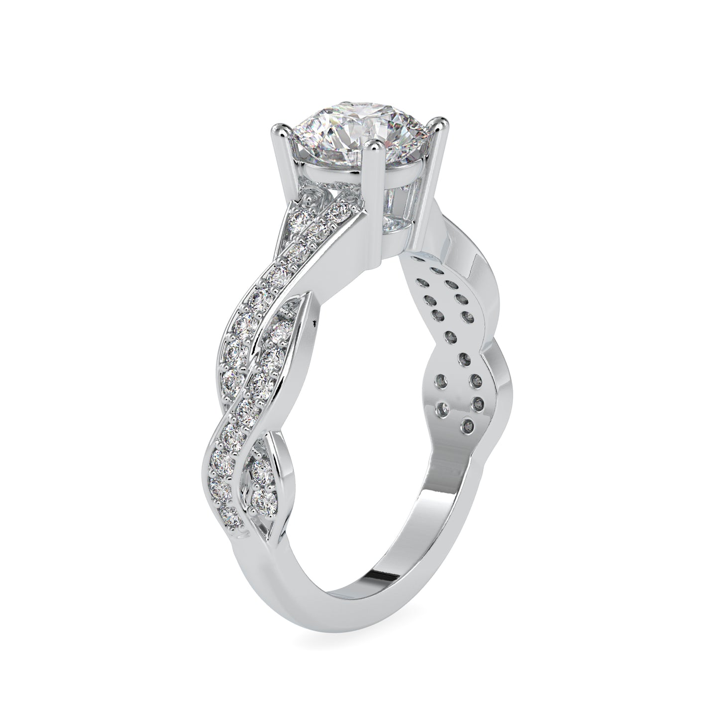 1.49 CTTW  LABGROWN Diamond , VVS Clarity , E-F Color , 925 Silver Diamond Ring with IGI Certification