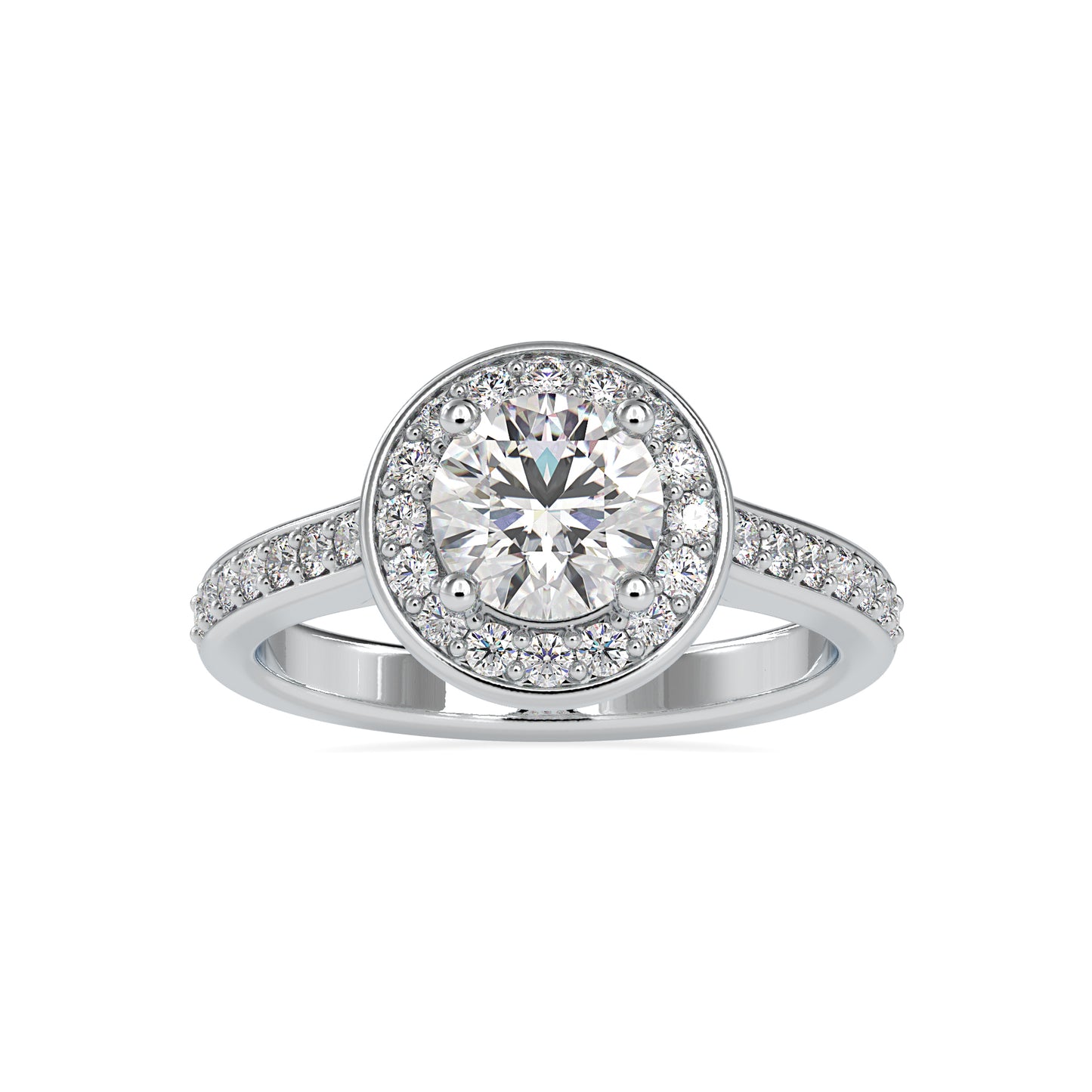 1.58 CTTW  LABGROWN Diamond , VVS Clarity , E-F Color , 925 Silver Diamond Ring with IGI Certification