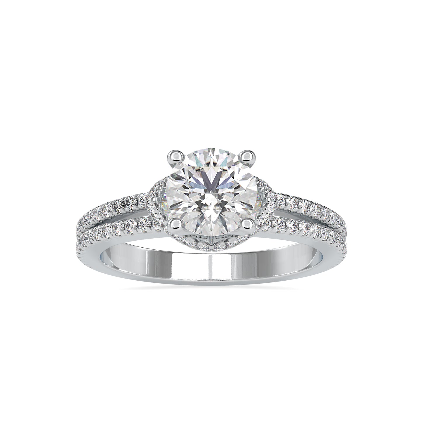 1.49 CTTW  LABGROWN Diamond , VVS Clarity , E-F Color , 925 Silver Diamond Ring with IGI Certification