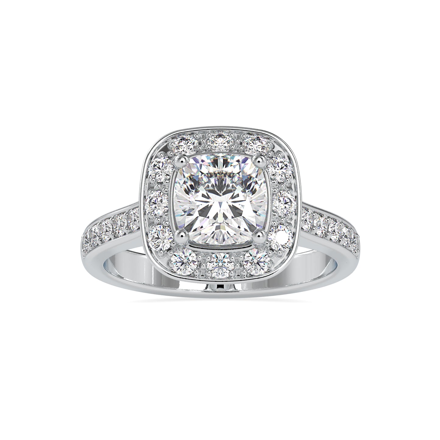 2.16 CTTW  LABGROWN Diamond , VVS Clarity , E-F Color , 925 Silver Diamond Ring with IGI Certification