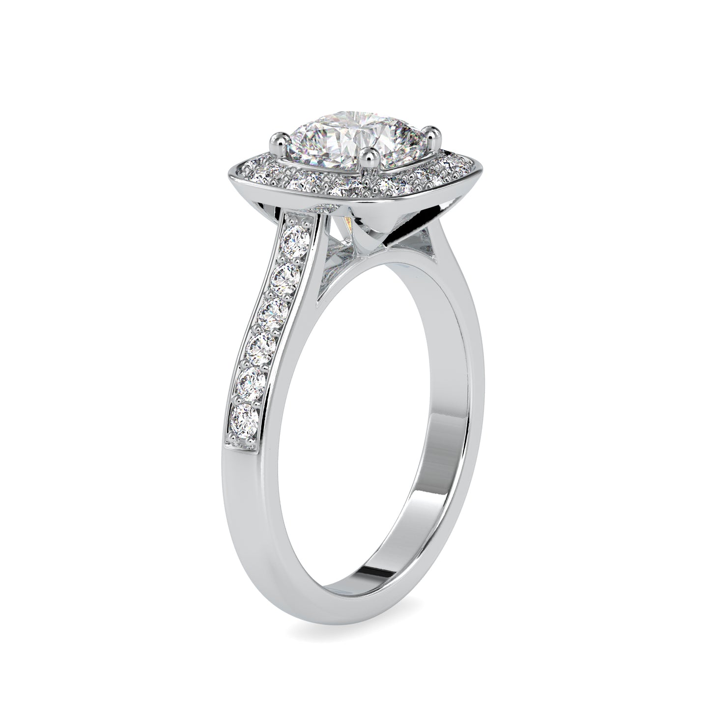 2.16 CTTW  LABGROWN Diamond , VVS Clarity , E-F Color , 925 Silver Diamond Ring with IGI Certification