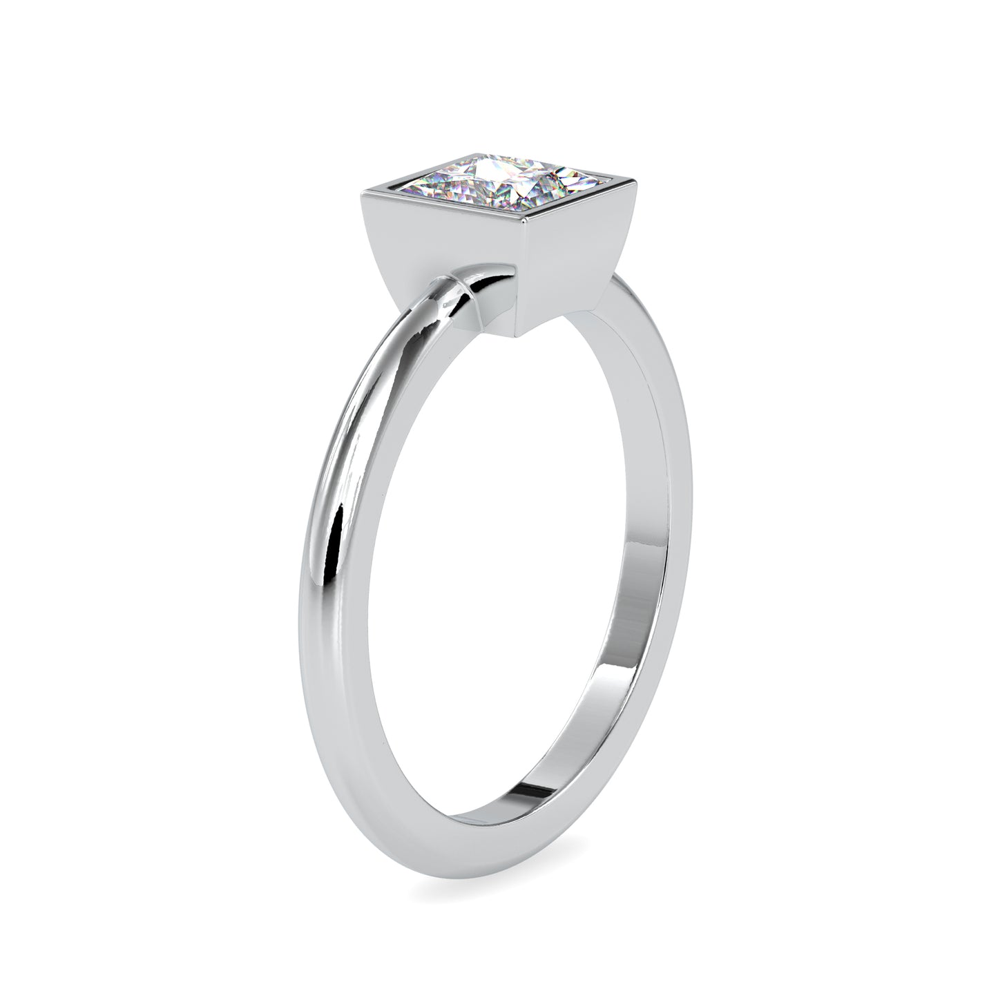 0.92 CTTW  LABGROWN Diamond , VVS Clarity , E-F Color , 925 Silver Diamond Ring with IGI Certification