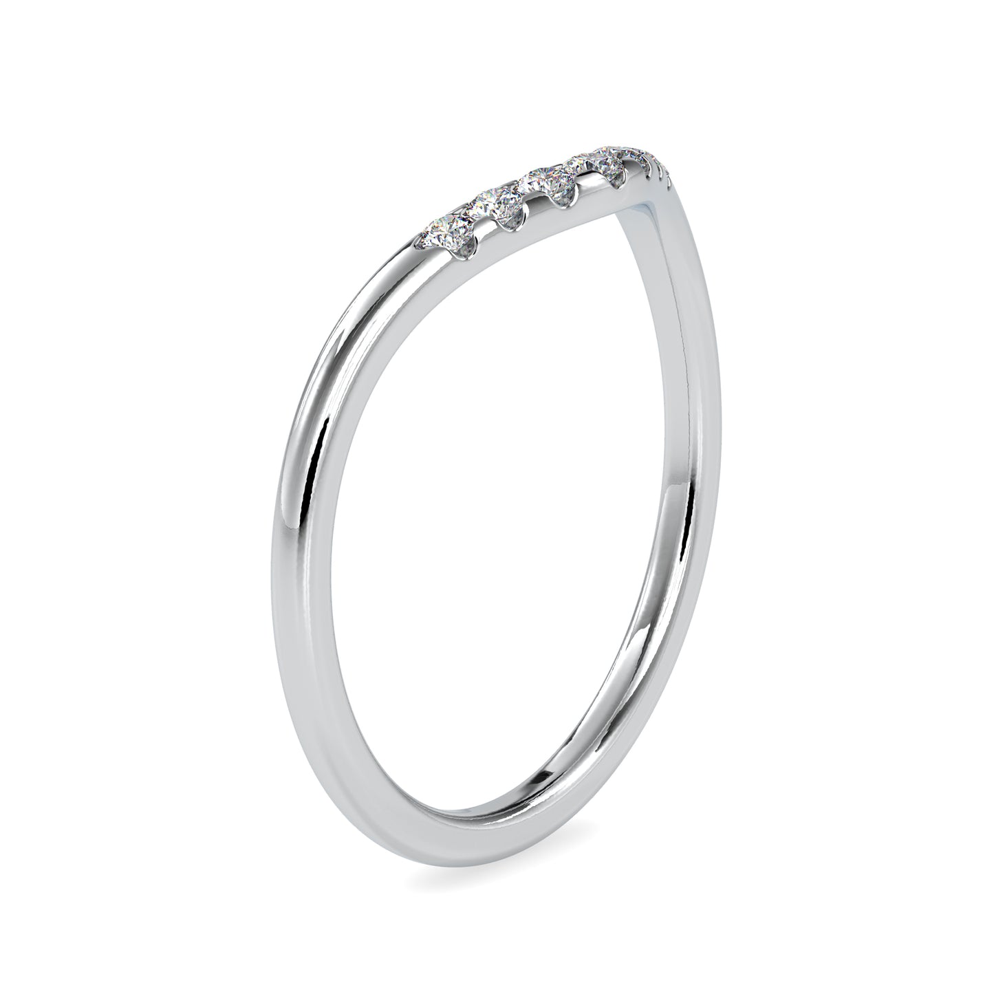 0.20 CTTW  LABGROWN Diamond , VVS Clarity , E-F Color , 925 Silver Diamond Ring with IGI Certification