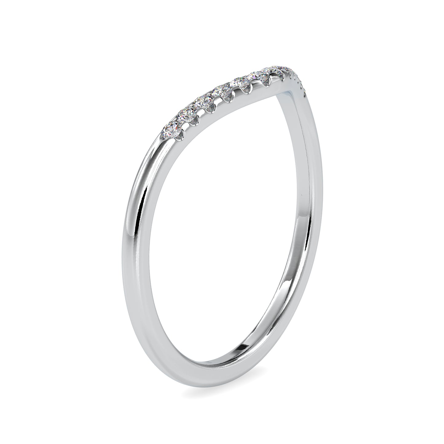 0.089 CTTW LABGROWN Diamond , VVS Clarity , E-F Color , 925 Silver Diamond Ring with IGI Certification