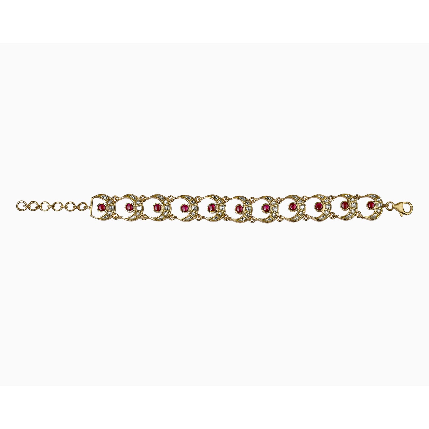 925 Silver bracelet with 24k gold-plating