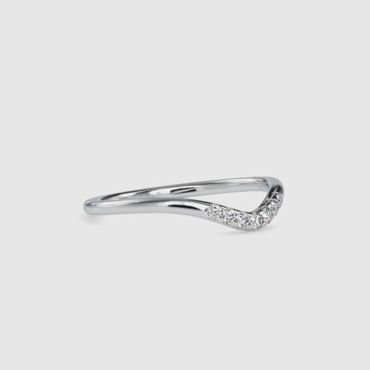 0.20 CTTW  LABGROWN Diamond , VVS Clarity , E-F Color , 925 Silver Diamond Ring with IGI Certification