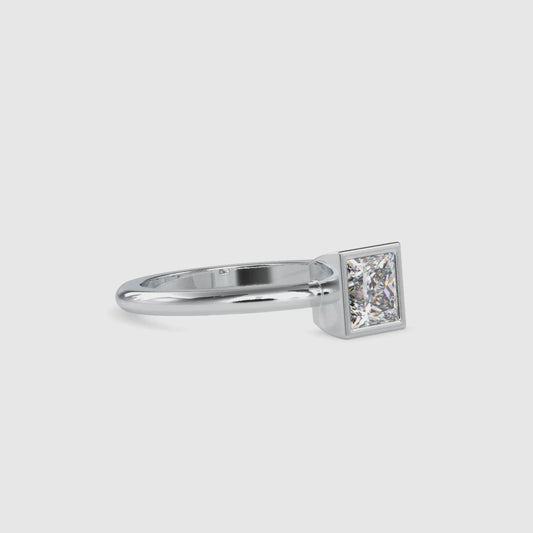 0.92 CTTW  LABGROWN Diamond , VVS Clarity , E-F Color , 925 Silver Diamond Ring with IGI Certification