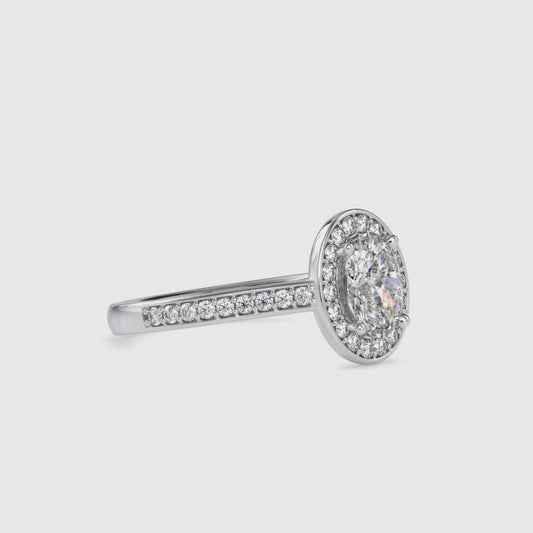 1.35 CTTW  LABGROWN Diamond , VVS Clarity , E-F Color , 925 Silver Diamond Ring with IGI Certification