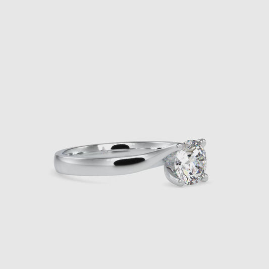 1.13 CTTW  LABGROWN Diamond , VVS Clarity , E-F Color , 925 Silver Diamond Ring with IGI Certification