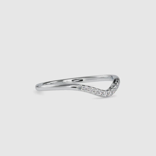 0.089 CTTW LABGROWN Diamond , VVS Clarity , E-F Color , 925 Silver Diamond Ring with IGI Certification