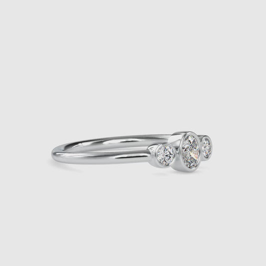 0.25 CTTW LABGROWN Diamond , VVS Clarity , E-F Color , 925 Silver Diamond Ring with IGI Certification