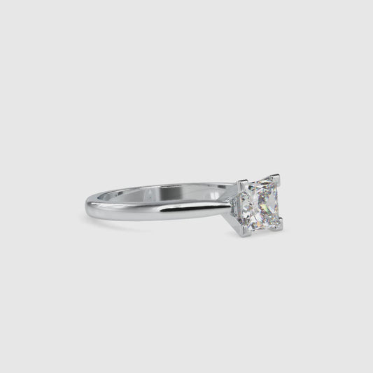 1.23 CTTW  LABGROWN Diamond , VVS Clarity , E-F Color , 925 Silver Diamond Ring with IGI Certification