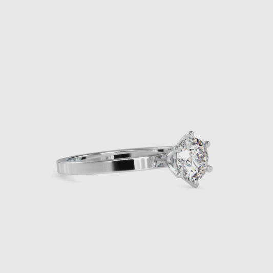 1.11 CTTW  LABGROWN Diamond , VVS Clarity , E-F Color , 925 Silver Diamond Ring with IGI Certification