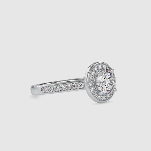 1.58 CTTW  LABGROWN Diamond , VVS Clarity , E-F Color , 925 Silver Diamond Ring with IGI Certification