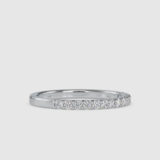 0.26 CTTW  LABGROWN Diamond , VVS Clarity , E-F Color , 925 Silver Diamond Ring with IGI Certification