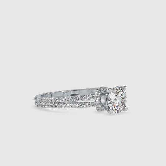 1.49 CTTW  LABGROWN Diamond , VVS Clarity , E-F Color , 925 Silver Diamond Ring with IGI Certification